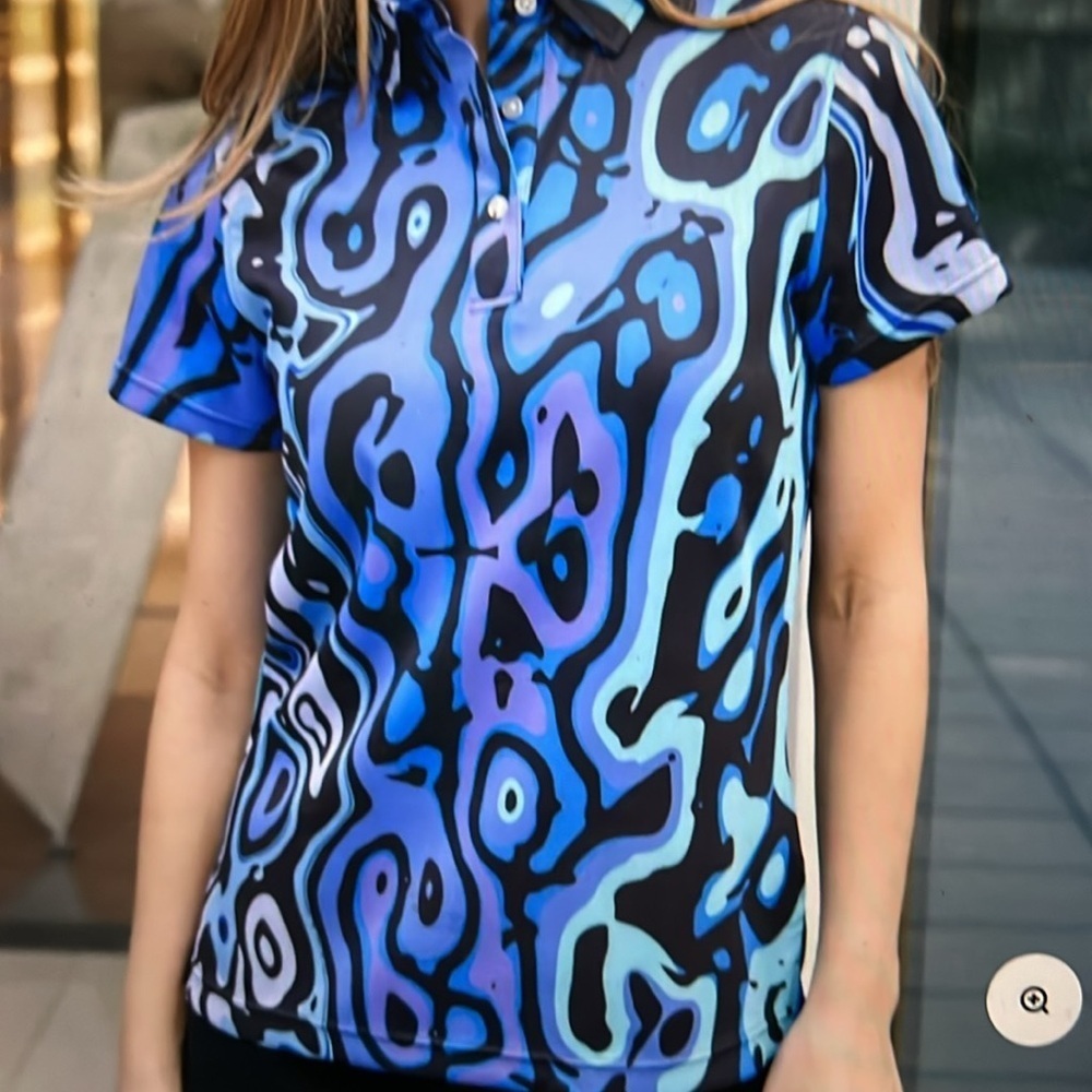 USA Palm Infinity Polo Steam 2.0 print size S